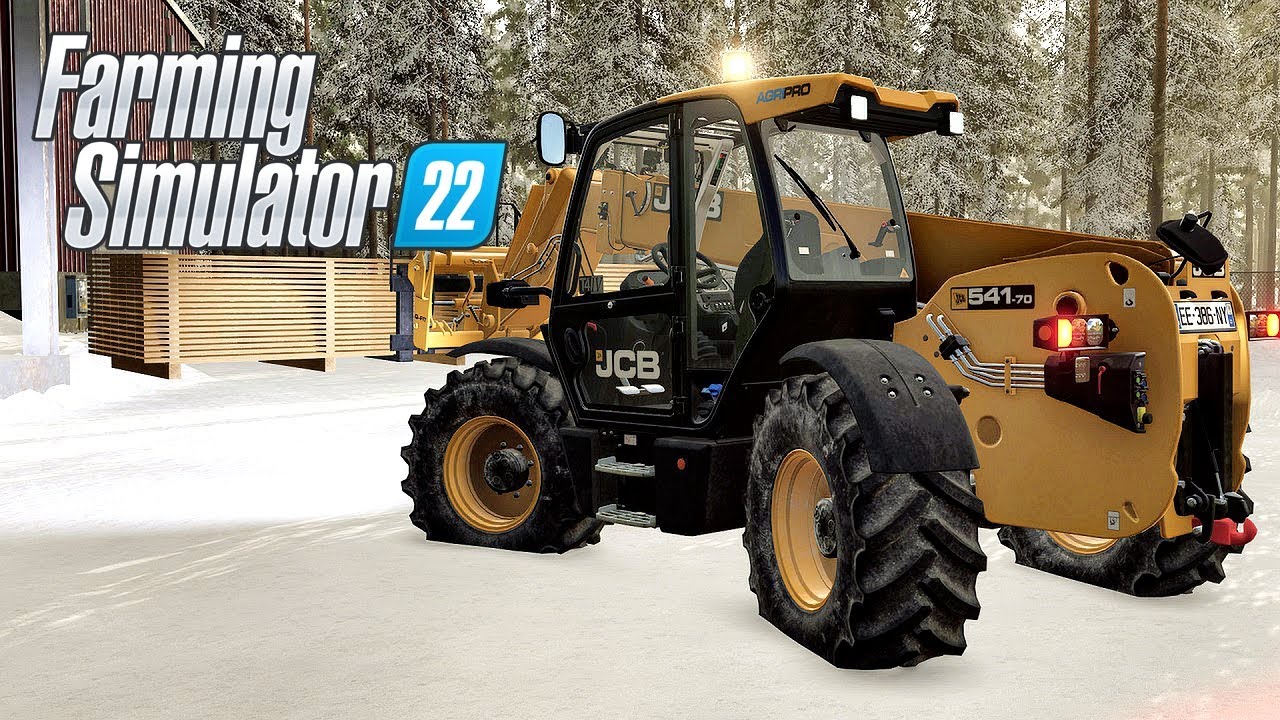 FS 22 - Работа на ПОГРУЗЧИКЕ. Пилю ЛЕС. Лесоруб в Глуши HOLMAKRA # 47 ...