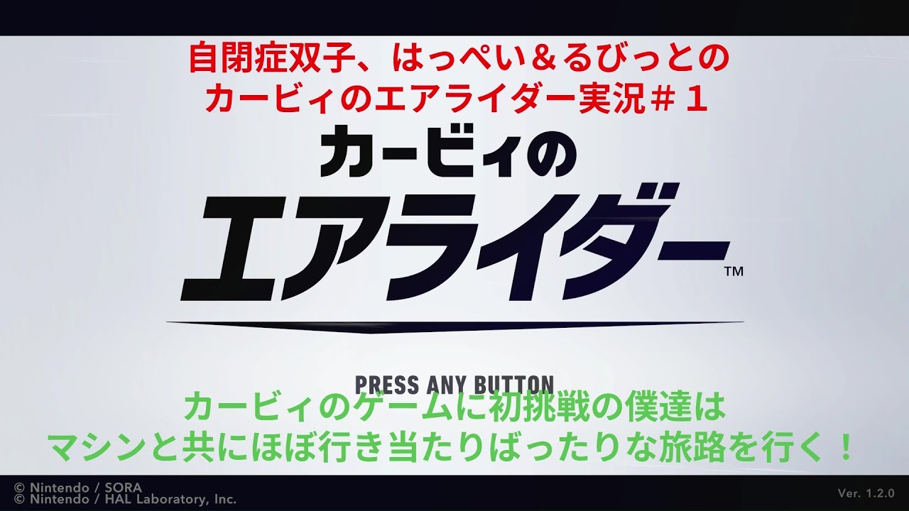 自閉症双子がエアライダーをやってみた　その１