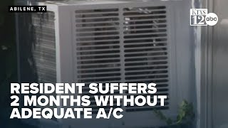 Resident battles heat with inadequate A/C in apartment