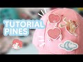 Pines con Plástico Encogible / Shrink Paper Imprimible y Resina - Tutorial ☾