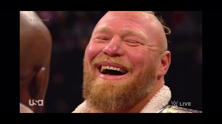 Brock Lesner And Bobby Lashley Face To Face WWE Raw January 10, 2022