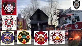 Radio Traffic From Newark Ohio 2nd Alarm Fire With MAYDAY Called (2/7/2024)