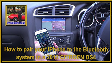 How to pair your iPhone to the Bluetooth system in a 2012 CITROEN DS4