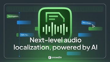 Crowdin Dubbing Studio: AI-Powered Audio Localization