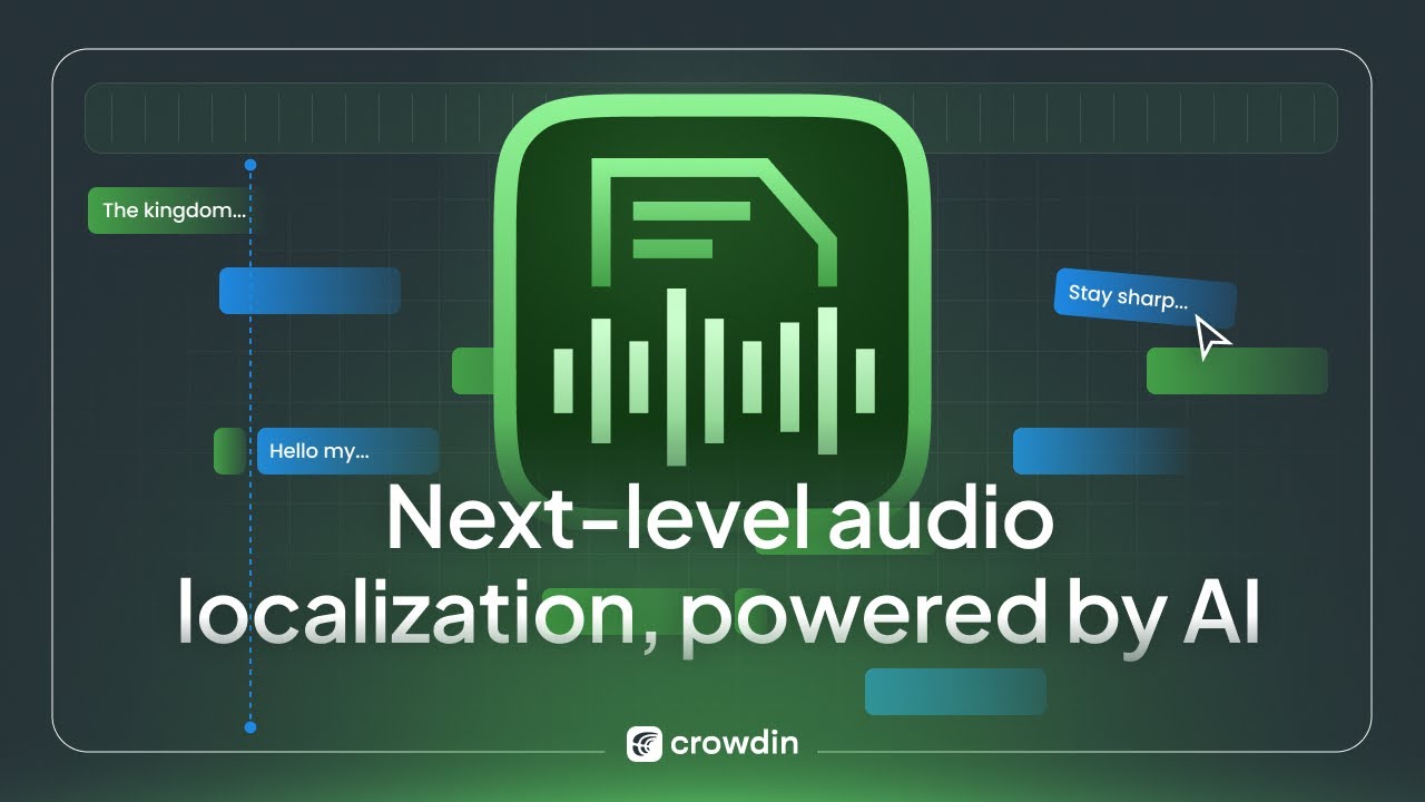 Crowdin Dubbing Studio: AI-Powered Audio Localization - YouTube