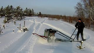 Испытания нового опытного мотобуксировщика ORR-73