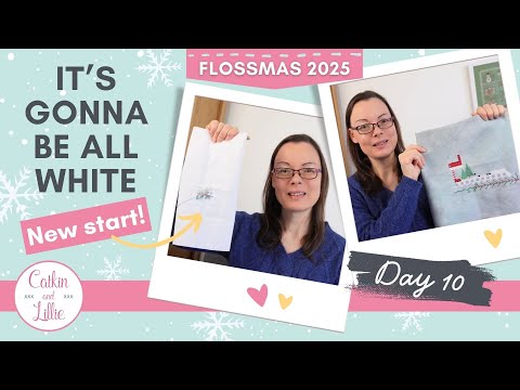 It's Gonna Be All White, Very Short Threads, and An Itty Bitty Robin [Flossmas Day 10]