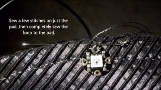 Coachman's Navigational Top Hat: Sewing NeoPixels onto the brim