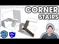 How to Model Corner and U-Shaped Stairs in SketchUp (The Easy Way)! thumbnail
