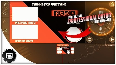 How to make professional looking outro ✪ KINEmaster and Pixellab tutorial ✪ Fadintro