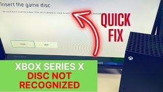 Xbox Series X Does Not Recognize Disc- Fix!  👍 💥