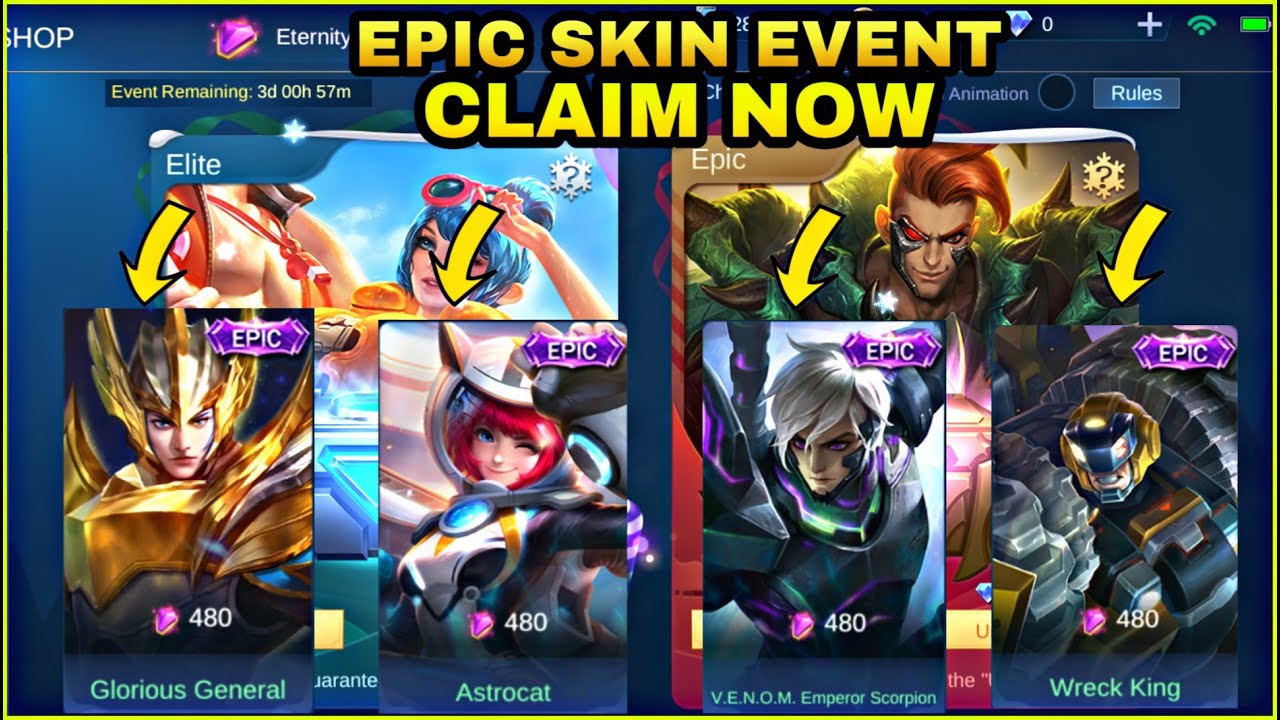 NEW EVENT WINTER BOX CLAIM YOUR EPIC SKIN | MOBILE LEGENDS