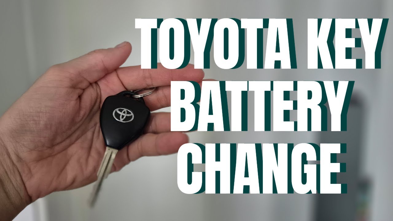 Change Toyota key battery and buttons