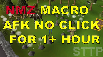 OSRS NMZ - Macro Guide AFK for hours No Download 2023