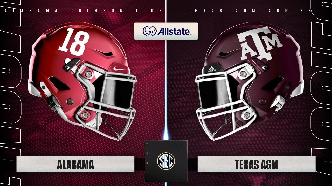 EA College Football 25 Simulation Alabama Crimson Tide vs Texas A&M ...