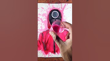 I Try to Draw Squid Game Guard | Squid Game Guard Drawing | Squid Game #squid #art #drawing #shorts