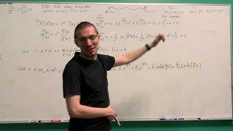 ECE 205 -34 - Solving The Wave Equation in 1+1 Dimensions