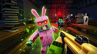 I Survived The MUTANT BUNNY ZOMBIE Wave! 🧟‍♂️ | Blocky Zombie Survival !  screenshot 5
