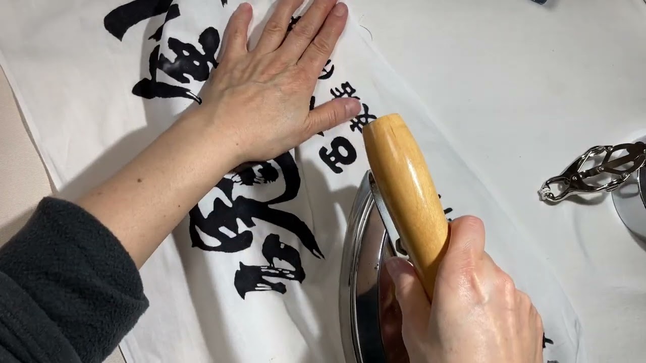 つづれ帯の仕立て方 後編 #八寸名古屋帯 #和裁 - YouTube