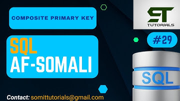 SQL AF-SOMALI | SIDA LOO SAMEEYO COMPOSITE PRIMARY KEY | #29