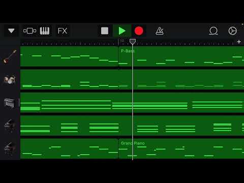ガレージバンド　丸サ進行で作曲してみた