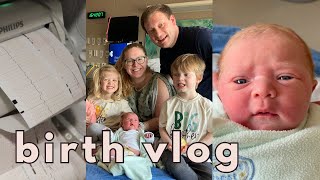 BIRTH VLOG || labor, delivery, and meeting our third baby