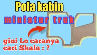 Pola miniatur truk,canter