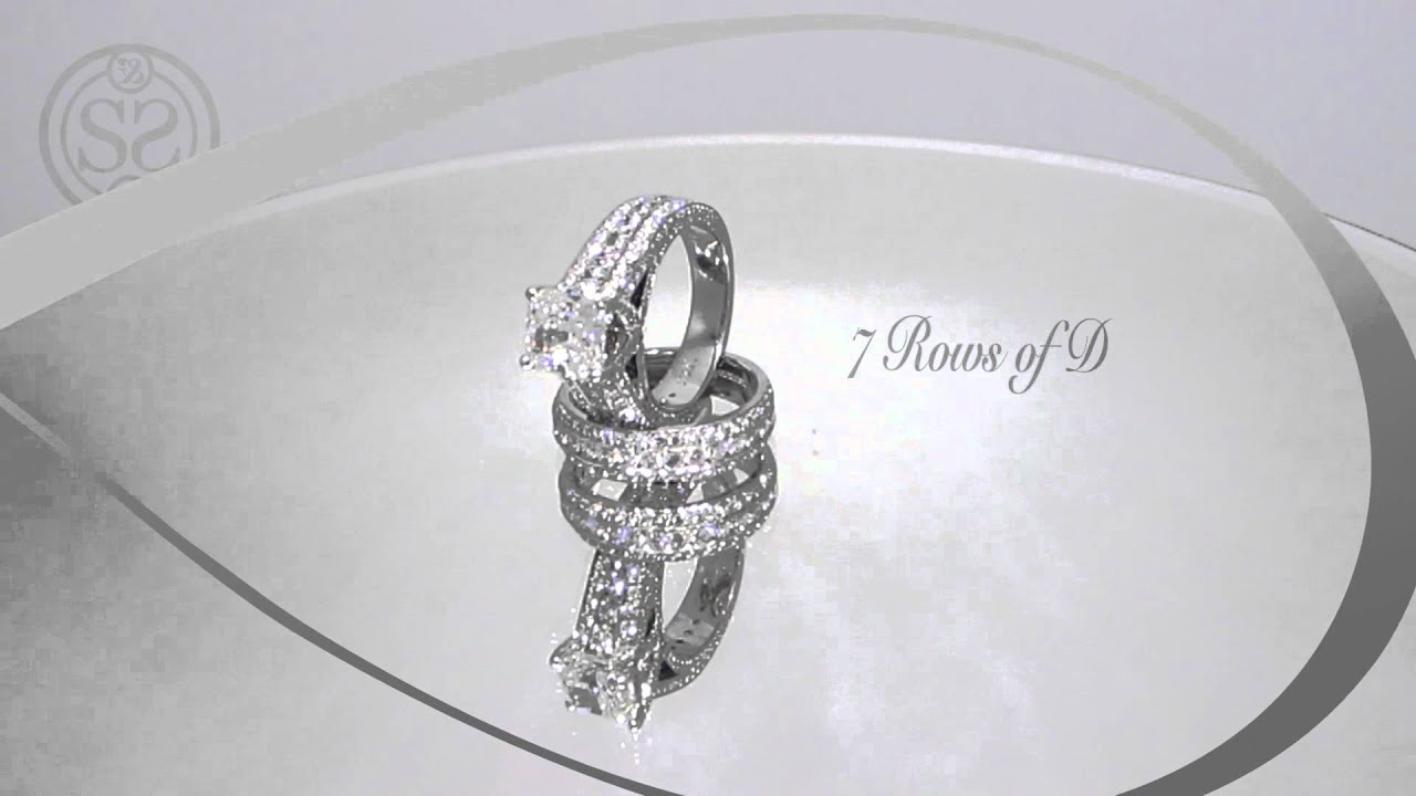 Radiant Engagement Ring With Wedding Band Pictures