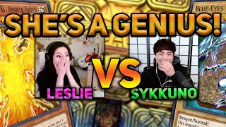 Sykkuno was CAUGHT OFF GUARD + STUNLOCKED by Leslie’s CRAZY PLAY on her NEW DECK | YuGiOh! | MD