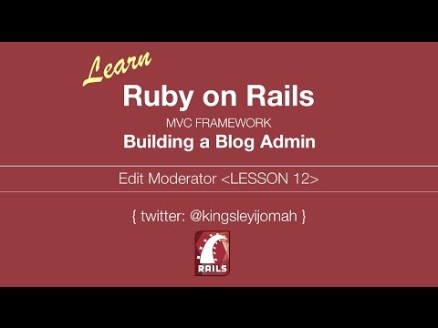 Learn Ruby on Rails Tutorials for Beginners (Building Admin System) - Lesson 12
