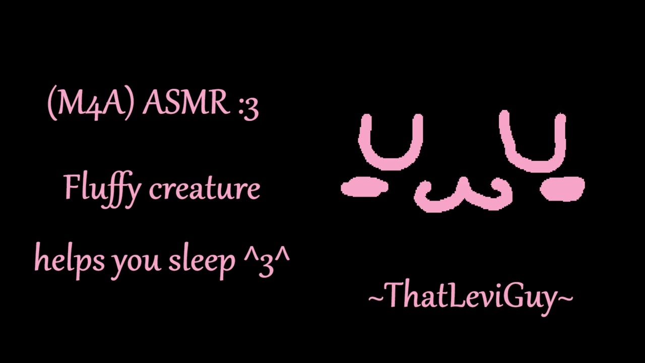 (m4a ASMR) Fluffy creature helps you sleep with some talking, pets and hugs ^^