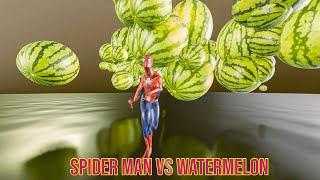 Spider Man Vs Watermelon [Softbody Animation] screenshot 5