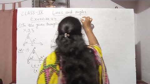 9th Maths  lines and angles exercise 4.4 problems 1