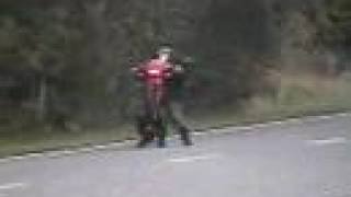 Tomos Moped Wheelie Crash