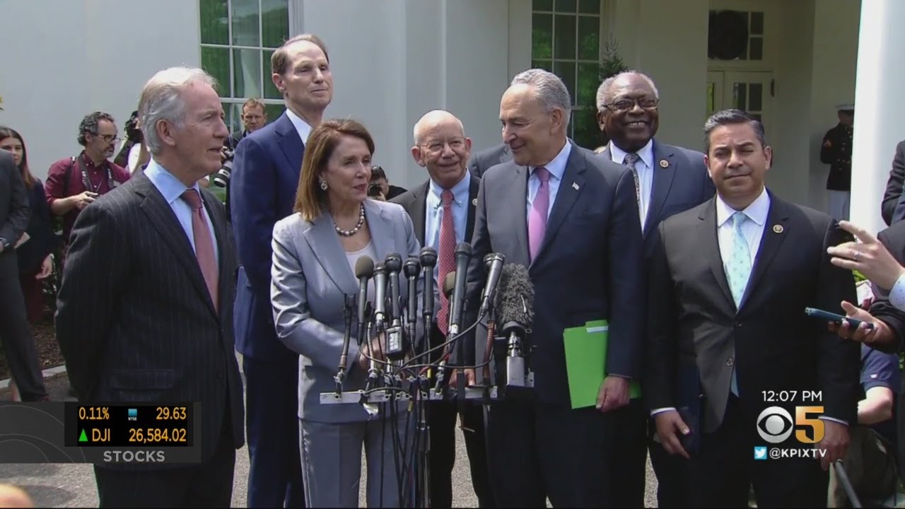 House Democratic Leaders Have Productive Meeting With President On Infrastructure - YouTube