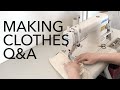 Answering Your Garment Construction Questions (Patternmaking, Draping, Sewing, and More)