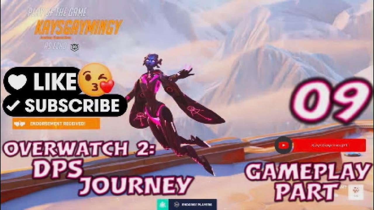 Overwatch 2: DPS Journey-Gameplay Part 9: Enagaged and ready 🖤💀 ️ - YouTube