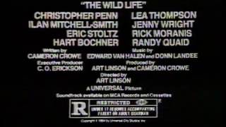 1984 The Wild Life Movie Trailer Tv Commercial