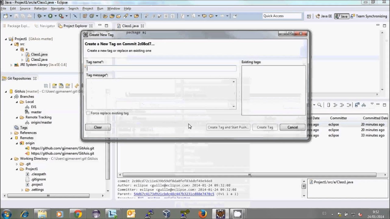 Tag EGit eclipse - YouTube