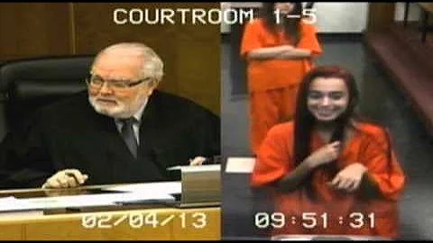 Raw: Woman Curses at Judge, Flips Bird