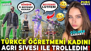 TÜRKÇE ÖĞRETMENİ KADINI AĞRI ŞİVESİ İLE TROLLEDİM!! 🤣 | PUBG MOBILE