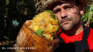 MI PRIMER VIDEO EN MI MINI FINCA MOFONGO TRADICIONAL CON TOCINO DE CERDO