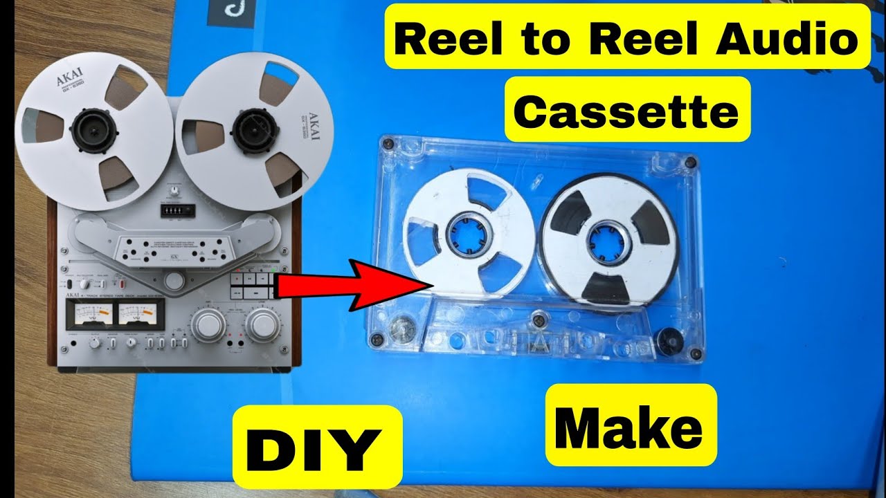 How to make Reel to Reel Audio cassette at home, spool audio cassette