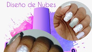 Diseño de Nubes #tutorial #nailsart #nails #placas #hlacosedora #diseño #nubes #naturales #manicura