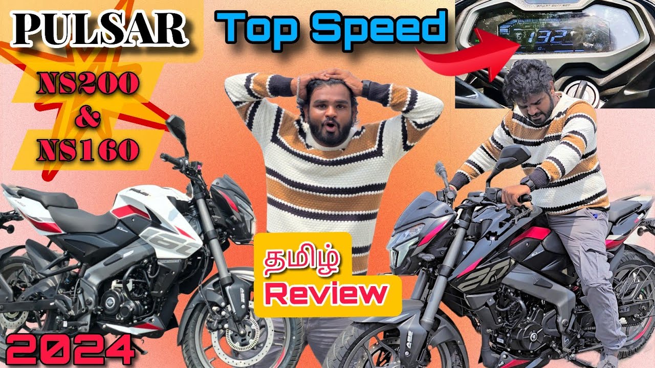 Top Speed🔥PULSAR NS200 & NS160 2024 Facelift Review😱தமிழ் 