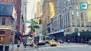 New York 4k Video 57th street Walking Tour Midtown Manhattan NY Travel