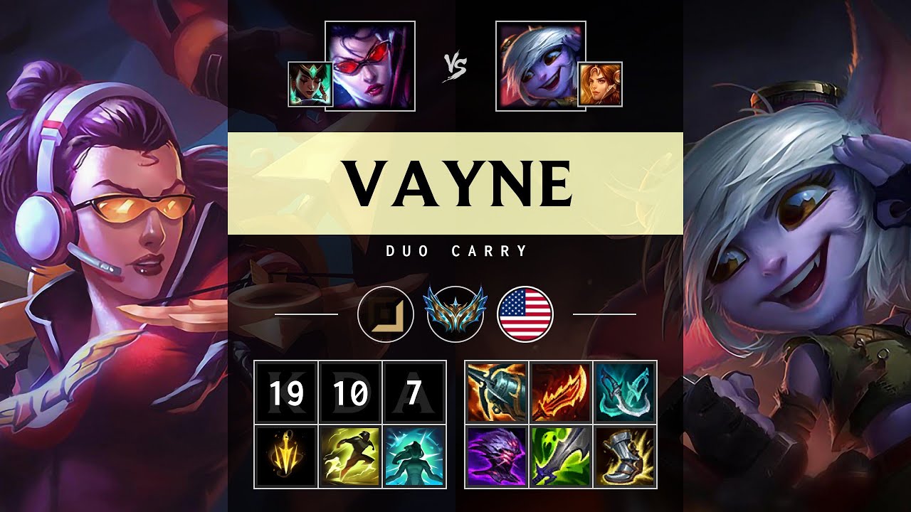 Vayne ADC vs Tristana - NA Challenger Patch 25.15