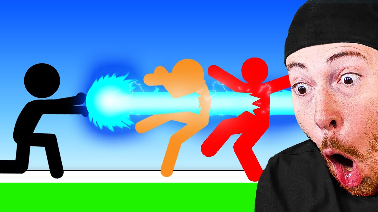 Reacting to the MOST EPIC Stickman FIGHT on ! 