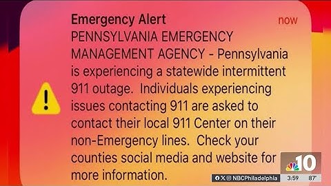 Pennsylvania experiencing statewide 911 outage