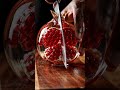 pomegranate made up of glass cutting by knife satisfying video #viral #satisfying #cartoon #ai